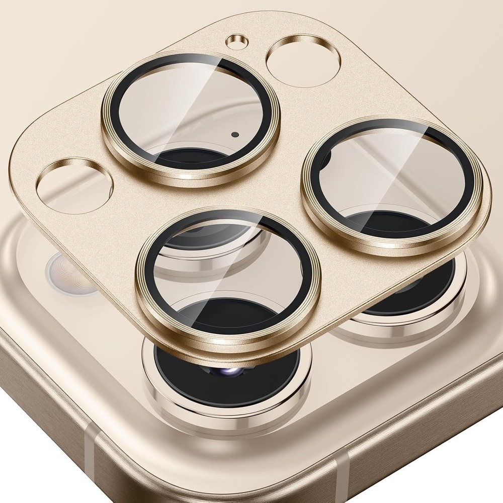 Camera Lens Protector for iPhone 16 Pro/14 Pro Max, Metal Aluminum Alloy