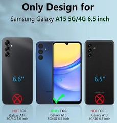 For Samsung Galaxy A15 5G Case With Built in Screen Protector & Rugged Protector