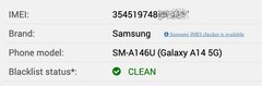 Samsung Galaxy A14 5G SM-A146U 64GB Black T-Mobile Clean IMEI Very Good