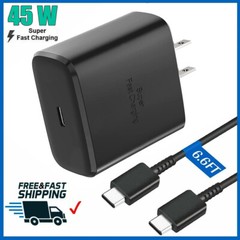 45W Super Fast Wall Charger+ 6FT Cable For Samsung Galaxy S24+ S22 S23 Note 20??