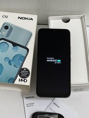 Nokia C12 Dual SIM 4G LTE 64GB 6.3&Prime; 8.0MP TA-1535 UNLOCKED Smartphone – Charcoal