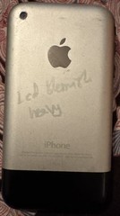 Apple iPhone 1st Gen 8 GB Silver (AT&T) A1203 Fast Ship Good Used Broken Pixels