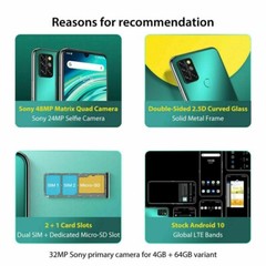 UMIDIGI A9 Pro 6GB+128GB Unlocked Sim 6.3 » Quad Camera, Android 10, New Phone