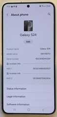 NICE USED AT&T ONLY, SAMSUNG GALAXY S24, SM-S921U 128GB ANDROID SMARTPHONE