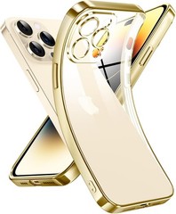 Crystal Clear Case for iPhone 14 Pro, Transparent Shockproof Soft Silicone Cover