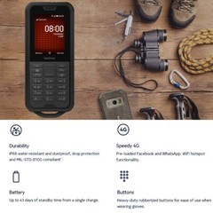 Nokia 800 Tough 4G Mobile Phone KaiOS Waterproof Push-button Phone