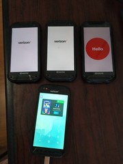 Lot of 4 Kyocera DuraForce Pro 2 E6910 64GB / E6810 Rugged Smartphone For parts