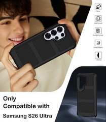Samsung Galaxy S26 Ultra Case with Belt Clip Holster, Heavy Duty Shockproof Bump