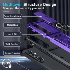 Compatible with Samsung Galaxy A37/A36 5G Case – Heavy Duty Shockproof Full Body