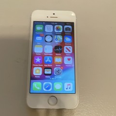 Apple iPhone 5s 16GB Silver Bar Smartphone 8MP Wi-Fi Bluetooth iOS ME342LL/A