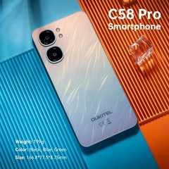 OUKITEL C58 Pro Cell Phone 24GB+256GB/1TB 5150mAh 6.7&Prime; HD+ 50MP+8MP NFC T-Mobile