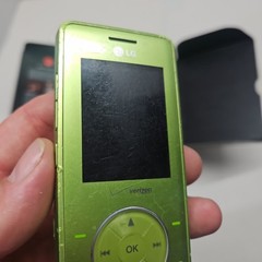 Vintage Rare LG Chocolate VX8500 Green Cell Phone Verizon Collector Untested