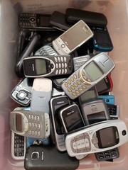 Lot of 50 Mixed Brand Vintage Phone Cell Movie Prop Collectible Untested