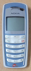 Nokia Shorty 2115i – Blue and White ( Virgin Mobile ) Very Rare Cellular Phone