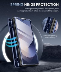 For Samsung Galaxy Z Fold 6 Case w/ Dual Layer PC & TPU Heavy Duty Rugged Cover