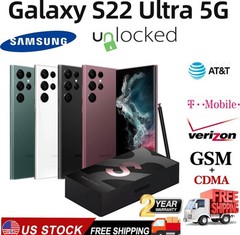 NEW SEALED Samsung Galaxy S22 Ultra (5G) SM-S908U1 128-512GB Factory Unlocked