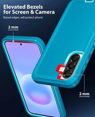 Turquoise Heavy Duty Shockproof Case for Samsung Galaxy A57 Rugged Series 5G