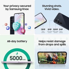 💯BRAND NEW SAMSUNG GALAXY A35 5G A356U 128GB+6GB FACTORY UNLOCKED-BLACK