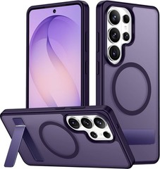 Slim Translucent Matte Phone Case for Samsung Galaxy S26 Ultra, Magnetic, Purple