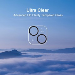 3 Pack Camera Lens Protector for iPhone 15/14, Tempered Glass, 9H Hardness