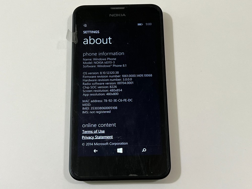 Nokia id313-3 Prototype – RM-976 – Black – Rare Development Device from nokia
