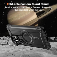 Slim Fit for Samsung Galaxy S25 Ultra Case with Stand, Military Grade Protection