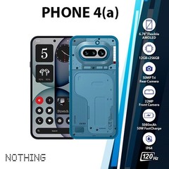 (New) Nothing Phone 4(a) Android Cell Phone (BLUE/12GB+256GB/Dual SIM/Unlocked)