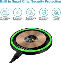 15W Wireless Fast Charging Pad for Samsung Galaxy Z Fold, Z Flip, Pixel 8 7