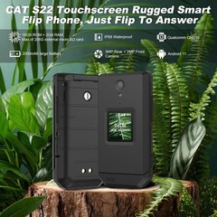 S22 Smart Flip Phone Unlocked (16GB) 2.8&Prime; Touchscreen Rugged Cell Phone Android