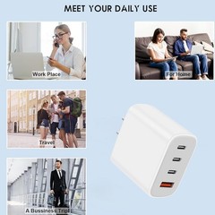 4-Port 30W USB-C Fast Charger Adapter for iPhone 16 15 Pro Max XR XS