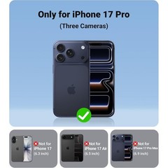 iPhone 17 Pro Case – Military Grade Shockproof, Ultra Slim, Matte Blue