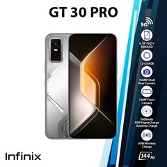 Infinix GT 30 Pro Android Cell Phone (WHITE/12GB+256GB/Dual SIM/Unlocked)
