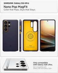 Galaxy S26 Ultra Case, Nano Pop MagFit – Blueberry Navy for Fast Wireless Chargi