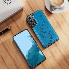 Wallet Case & Card Holder for Samsung Galaxy S23 Ultra Purple Double Magnetic Fl