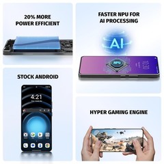 Wobble One 5G 12GB 256GB 50MP Epic Front Camera Dual 4KHDR Unlocked Global Black