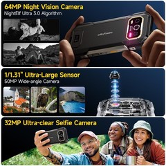Ulefone Armor 27T PRO 5G Rugged Phone Thermal Imaging 24GB/256G 64MP NV 10600mAh