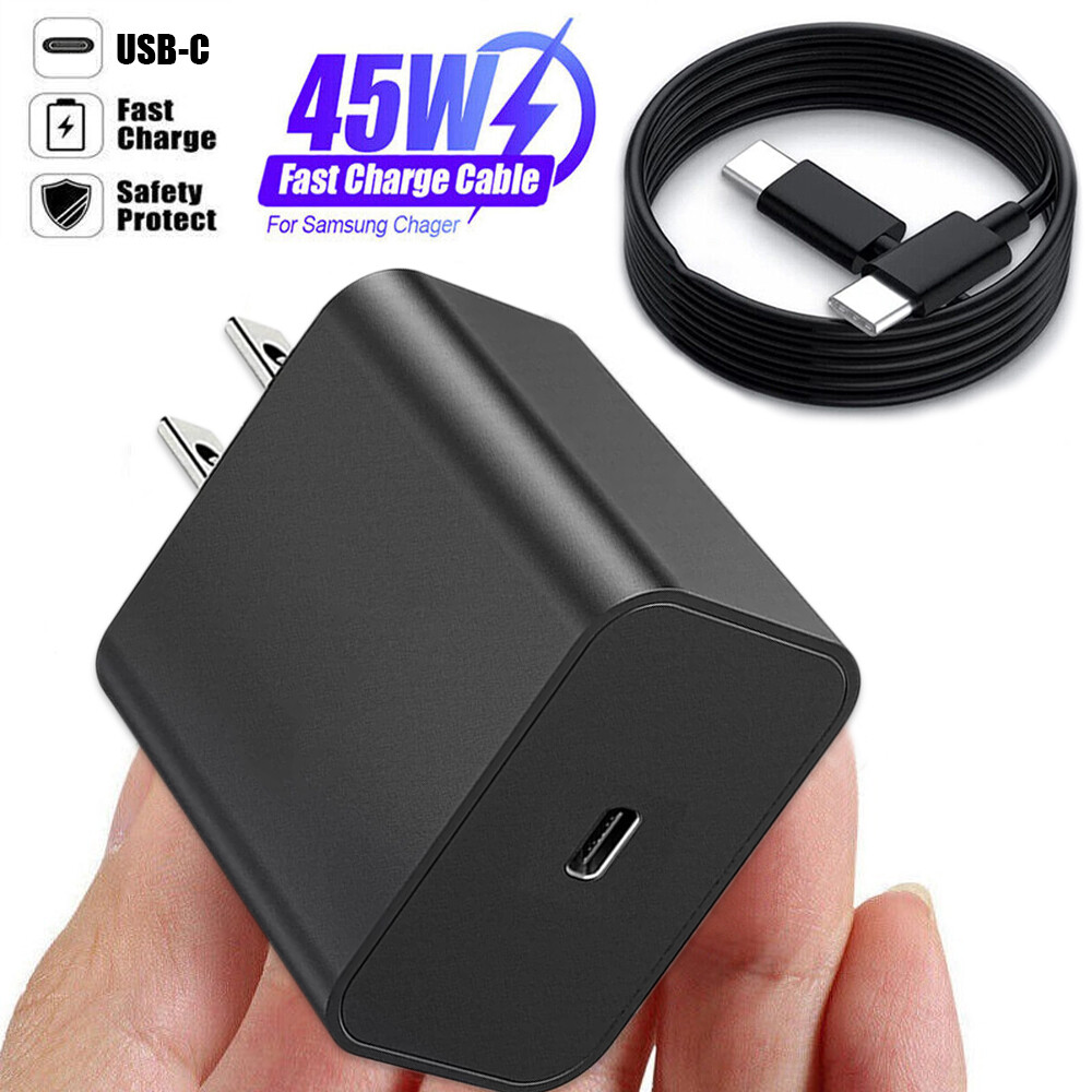 45W Power Wall Charger Adapter&Charging Cable For Samsung Galaxy S23 S22 Ultra