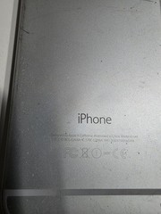 Apple iPhone 6 A1549 64GB Silver 4.7in 8MP Cracked Screen For Parts
