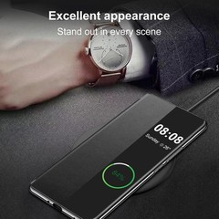 Samsung Galaxy S26 Ultra Case Flip Leather Cover Clear S-View Smart Window 5G