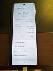 Samsung Galaxy Z Fold3 – 256 GB – Black (Verizon Locked) – Please Read