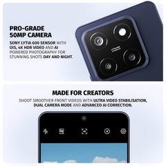 Wobble One 5G 12GB 256GB 50MP Epic Front Camera Dual 4KHDR Unlocked Global Black