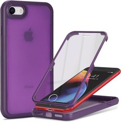 for iPhone SE 2020/2nd/2022/3rd Case with Built-in Screen Protector & Full Body