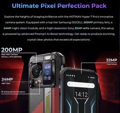 HOTWAV Hyper 7 Pro 5G Rugged Phone 200MP Android 14 6.6 » FHD+ 120Hz Smartphone