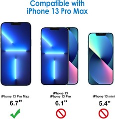 3PCS Screen Protector for iPhone 13 Pro Max 6.7 Inch Tempered Glass Film