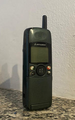 Mitsubishi Electric MT-35 Tested Working Vintage D Green Cell Phone