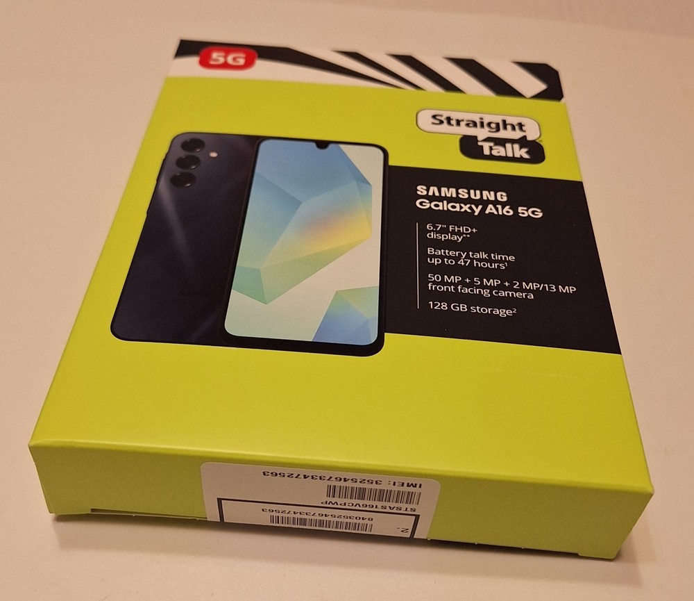 Samsung Galaxy A16 (5G) 128GB 6.7&Prime; For Straight Talk Wireless (New Sealed)