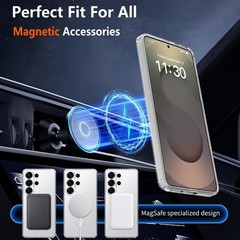 2PCS Magnetic Case & Screen Protector for Samsung Galaxy S26 Ultra 5G Clear