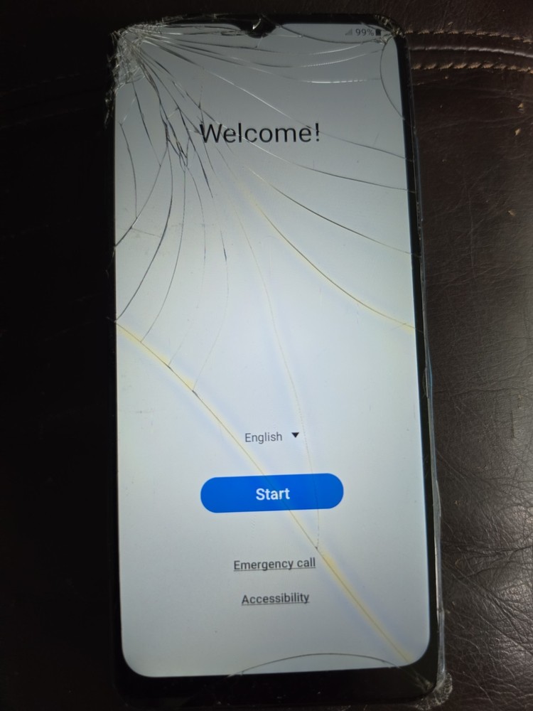 Samsung Galaxy A03s 32GB SM-A037U Black/Craked Screen/swollen Battery