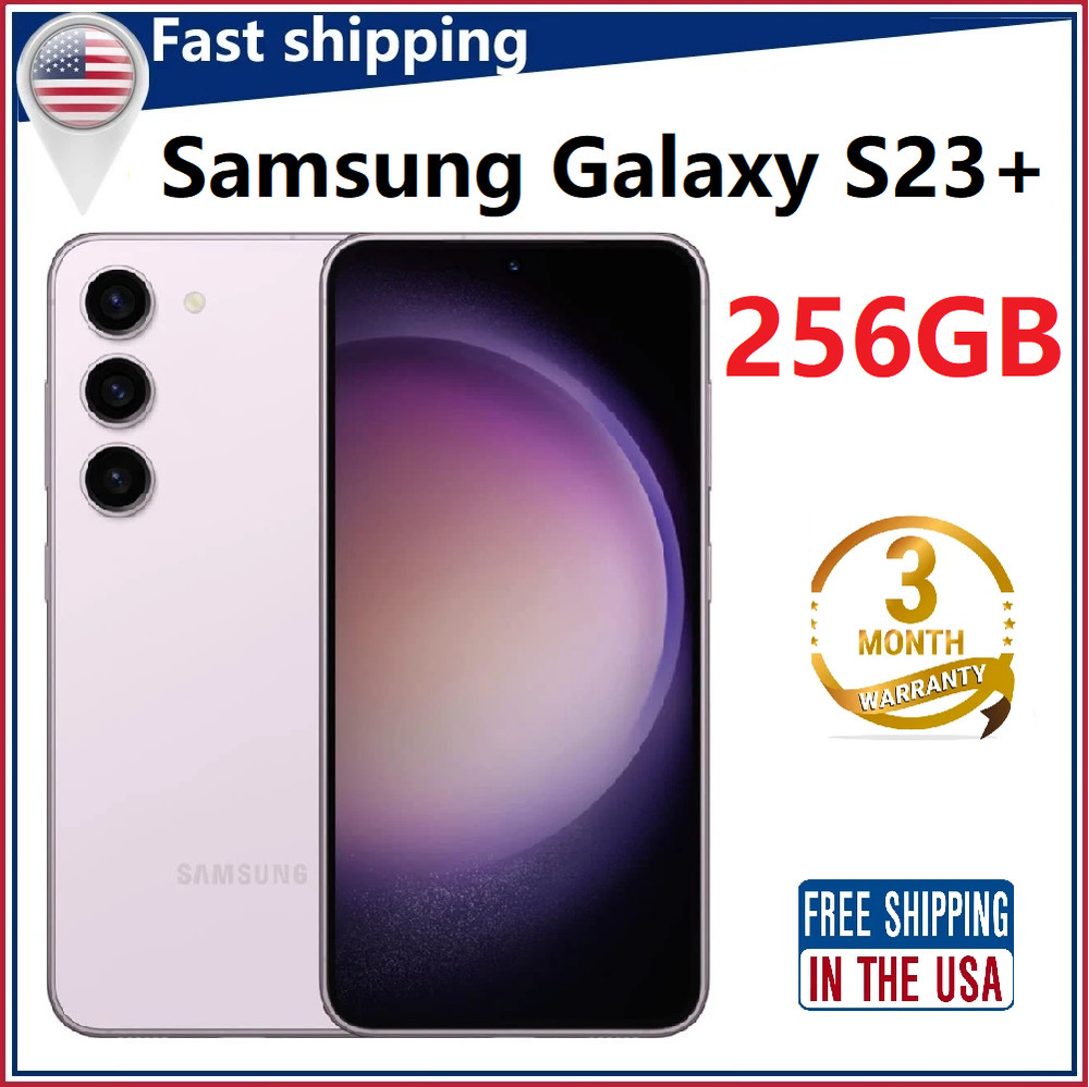 New Unlocked Samsung Galaxy S23+ Plus 256GB 5G SM-S916U Purple GSM+CDMA US STOCK