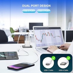3 Pack i Phone 17 16 15 14 USB C Charger Block 20W Dual Port QC PD 3.0 Wall Char